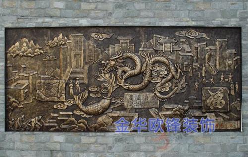 玻璃鋼仿銅浮雕